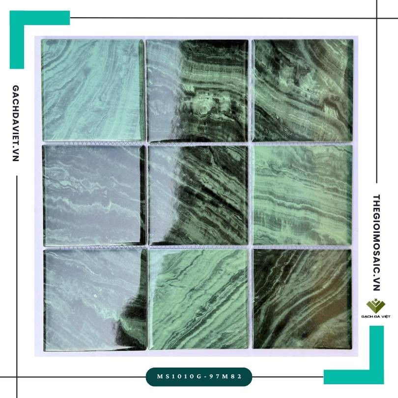 Gạch mosaic 10x10 gốm vuông MS1010G-97M82