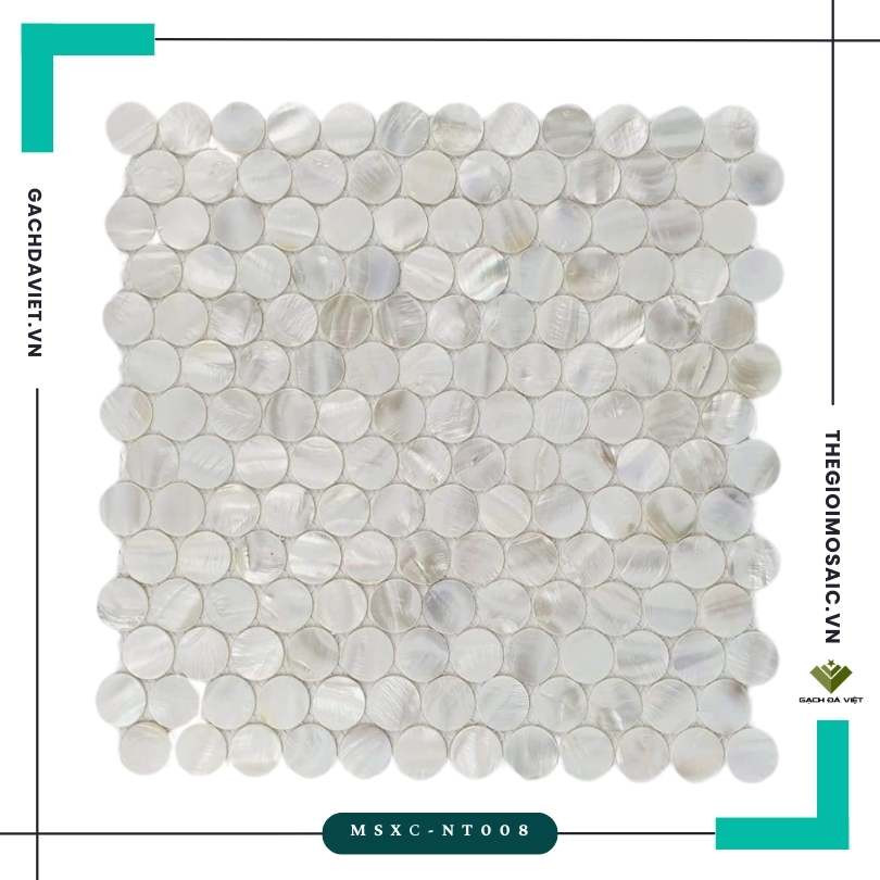 Gạch mosaic ốc xà cừ  MSXC-NT008
