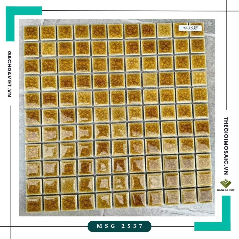 Gạch mosaic gốm KT 25x25 MSG 2537