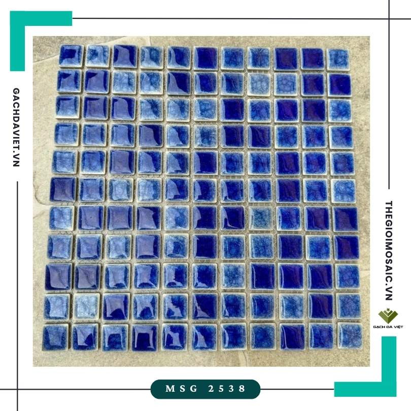Gạch mosaic gốm KT 25x25 MSG 2538
