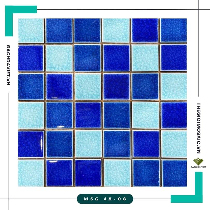 Gạch mosaic gốm KT  48x48 MSG 48-08