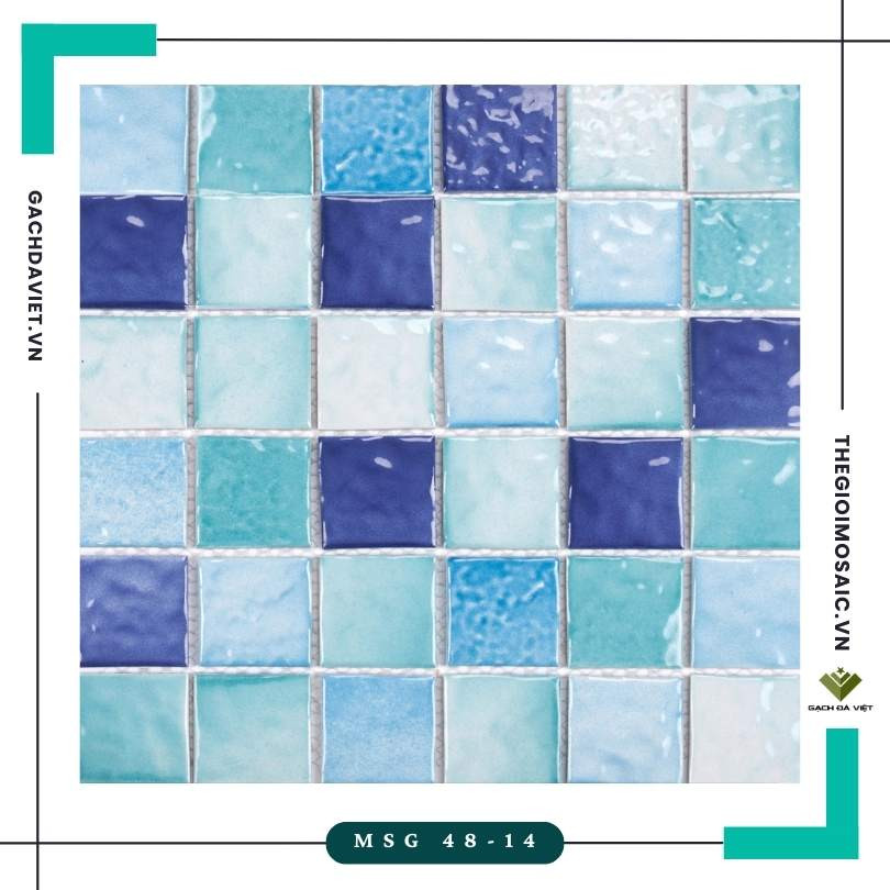 Gạch mosaic gốm KT  48x48 MSG 48-14