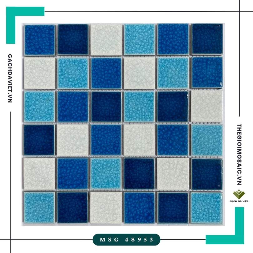 Gạch mosaic gốm KT  48x48 MSG 48953