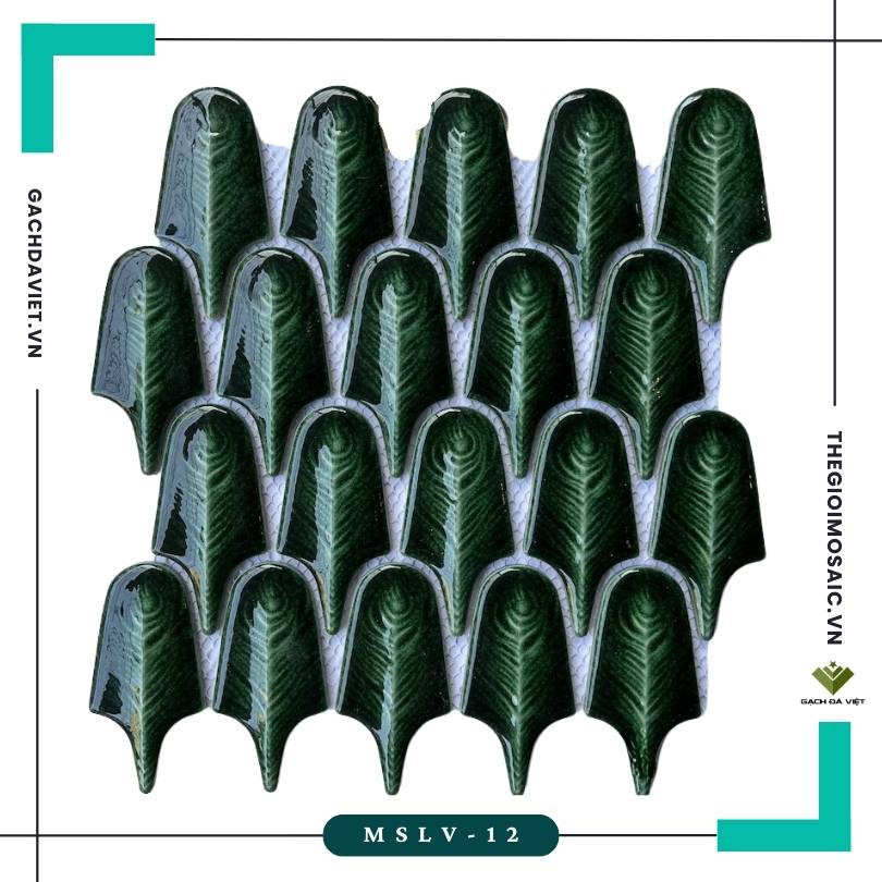 Gạch mosaic lông vũ  MSLV-12