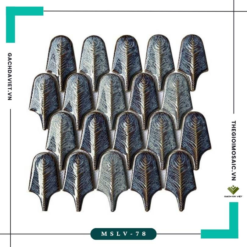 Gạch mosaic lông vũ  MSLV-78