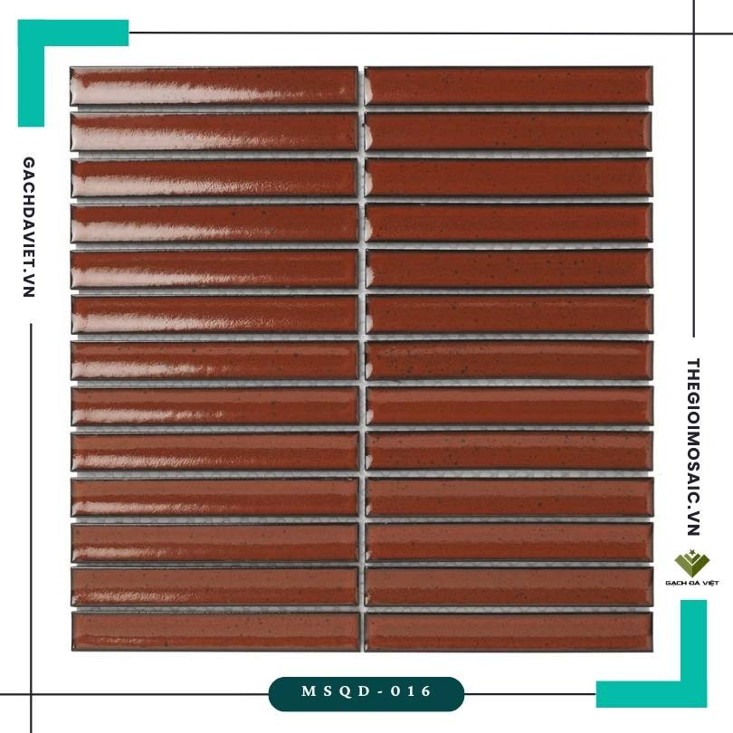 Gạch mosaic trang trí KT 20x145mm MSQD-016