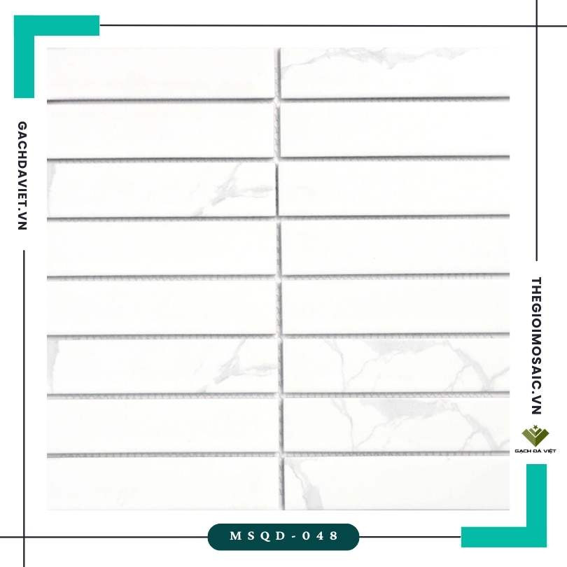 Gạch mosaic trang trí KT 32,5x145mm MSQD-048