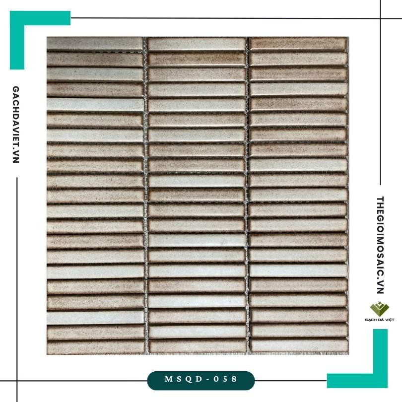Gạch mosaic trang trí KT 15x145mm MSQD-058