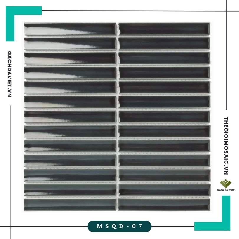 Gạch mosaic trang trí  KT 22x145mm MSQD-07