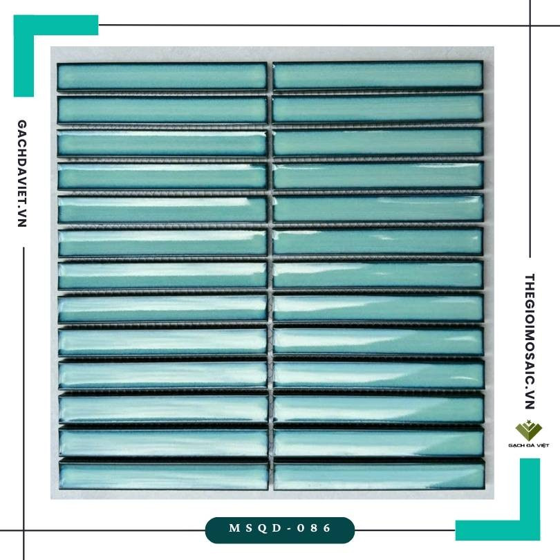 Gạch mosaic trang trí KT 20x145mm MSQD-086