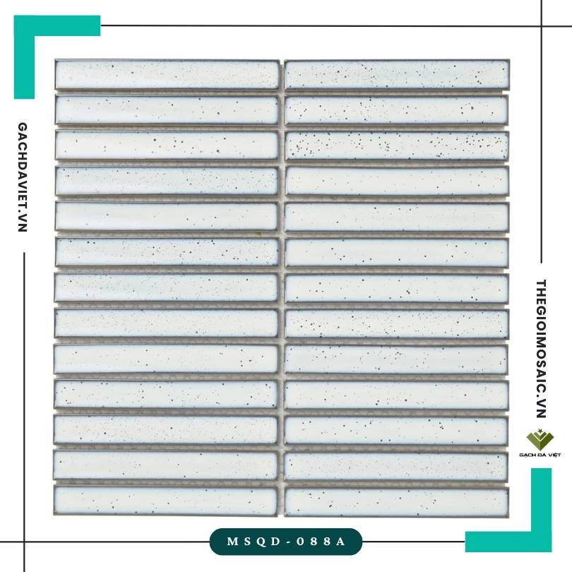 Gạch mosaic trang trí KT 20x145mm MSQD-088A