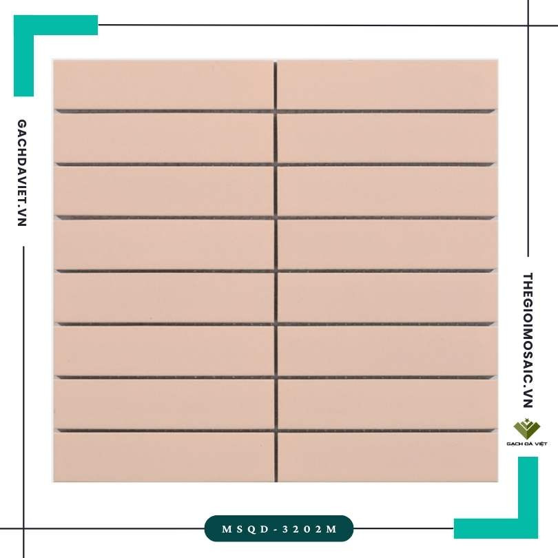 Gạch mosaic trang trí T 32.5x145mm MSQD-3202M