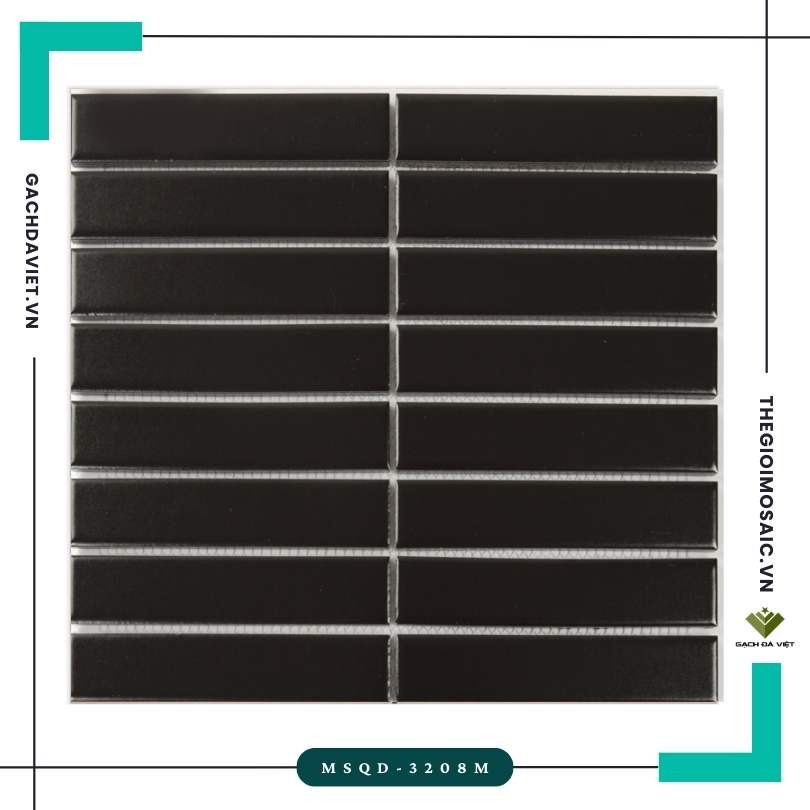 Gạch mosaic trang trí KT 32.5x145mm MSQD-3208M