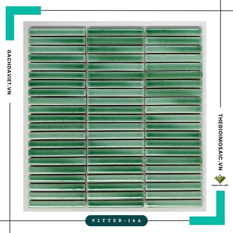 Gạch mosaic trang trí KT 12x92mm MSQD-92TTEB-16A