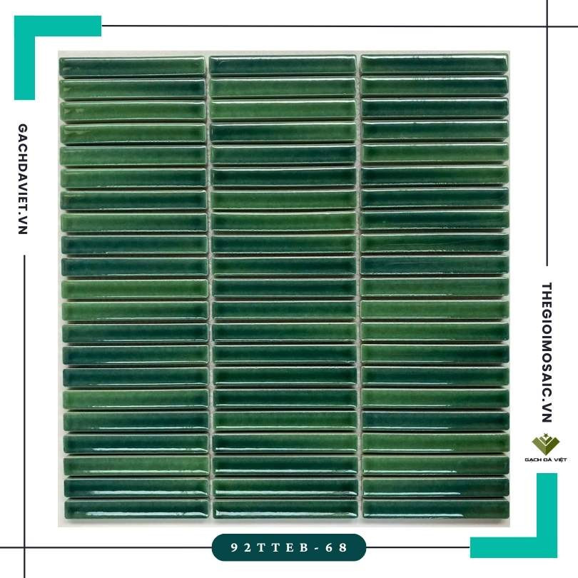 Gạch mosaic trang trí KT 12x92mm MSQD-92TTEB-68