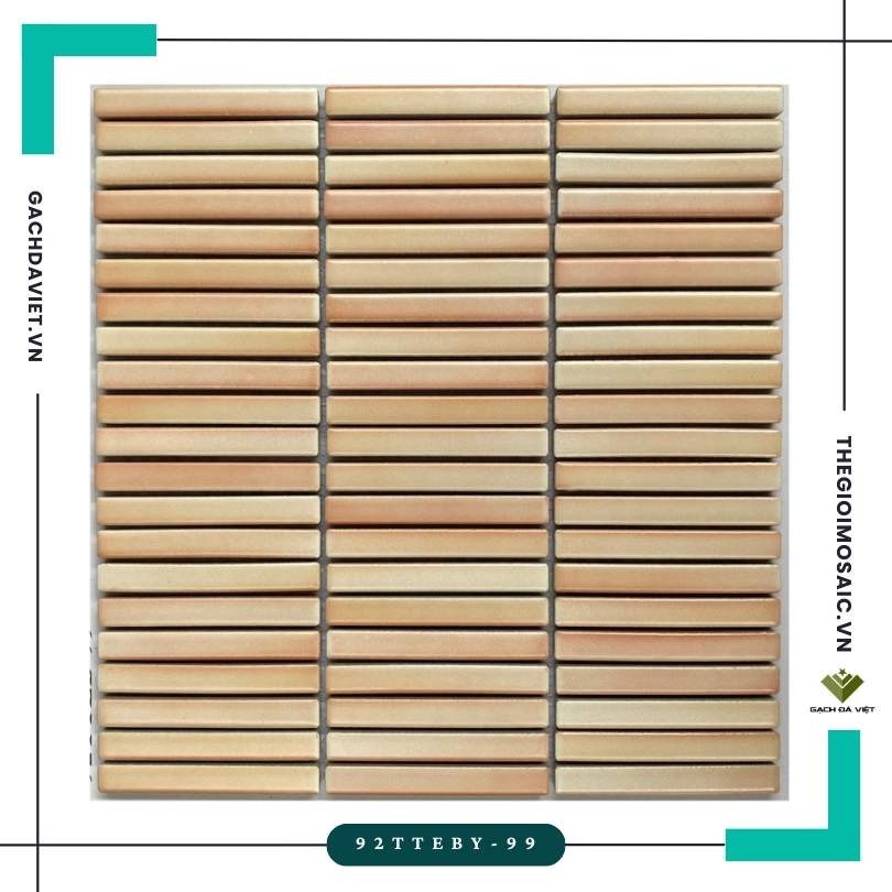 Gạch mosaic trang trí KT 12x92mm MSQD-92TTEBY-99