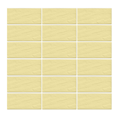 Gạch thẻ ốp tường màu vàng bề mặt sần lượn 45x95mm V4904