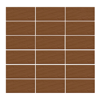 Gạch thẻ ốp tường màu nâu bề mặt sần lượn 45x95mm V4906