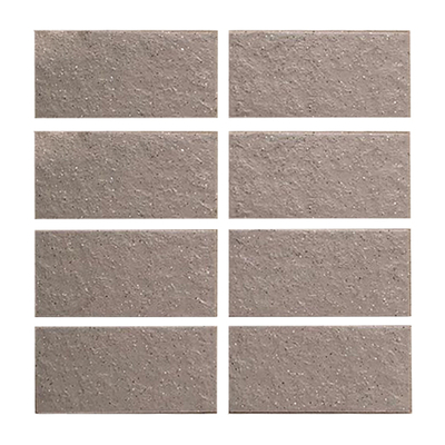 Gạch thẻ ốp tường màu nâu cháy bề mặt sần 45x95mm V5907