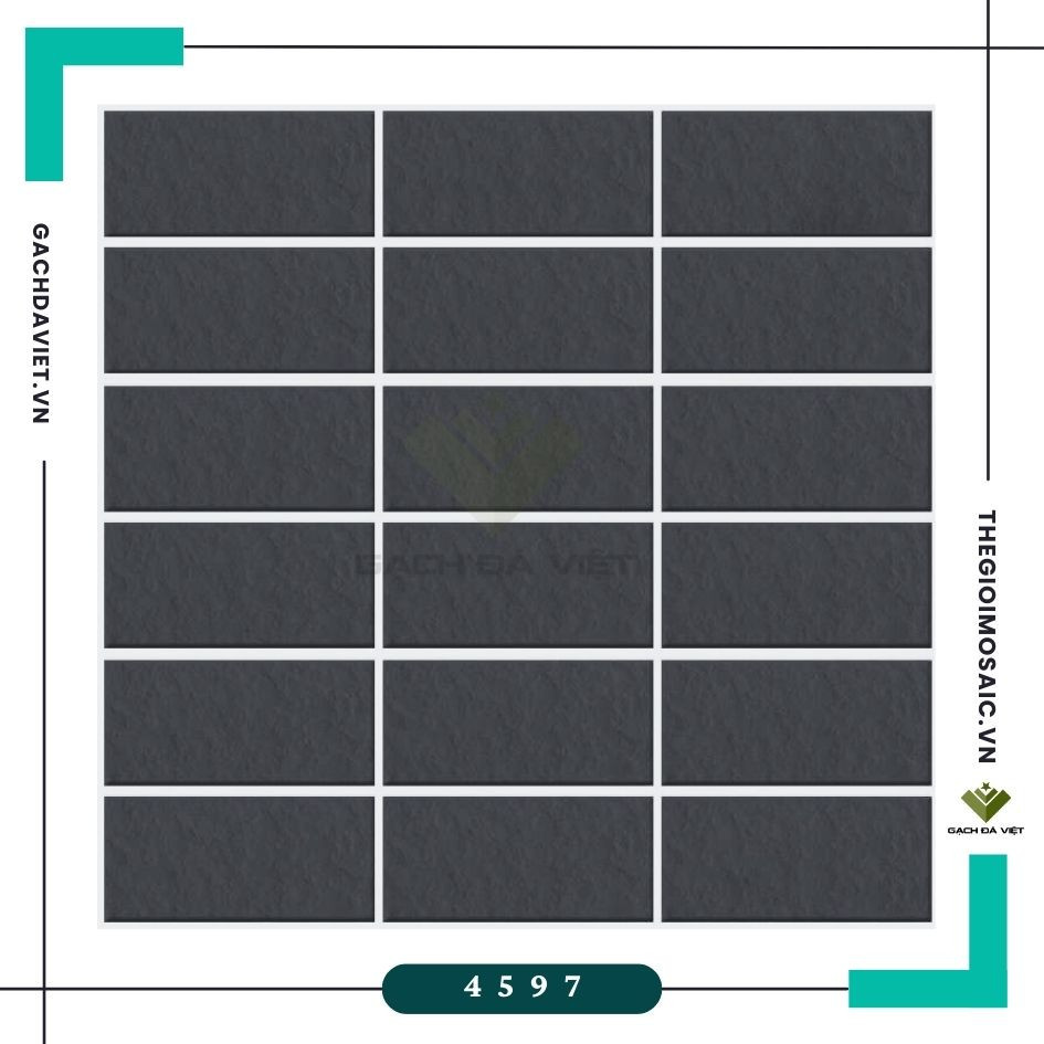 Gạch thẻ ốp tường KT 45x95mm V4597