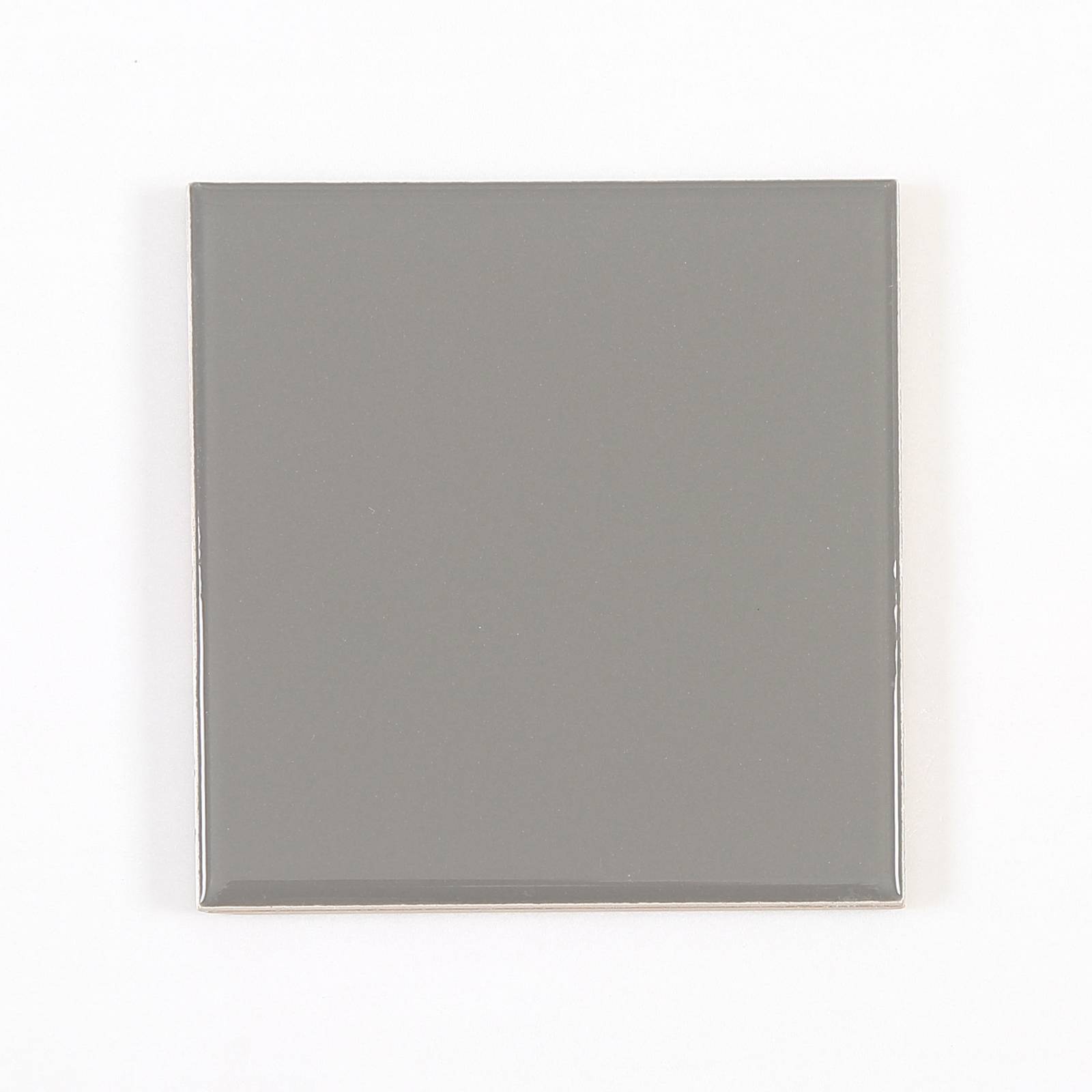 Gạch thẻ trang trí màu xám đậm bóng phẳng KT 100x100mm V1103