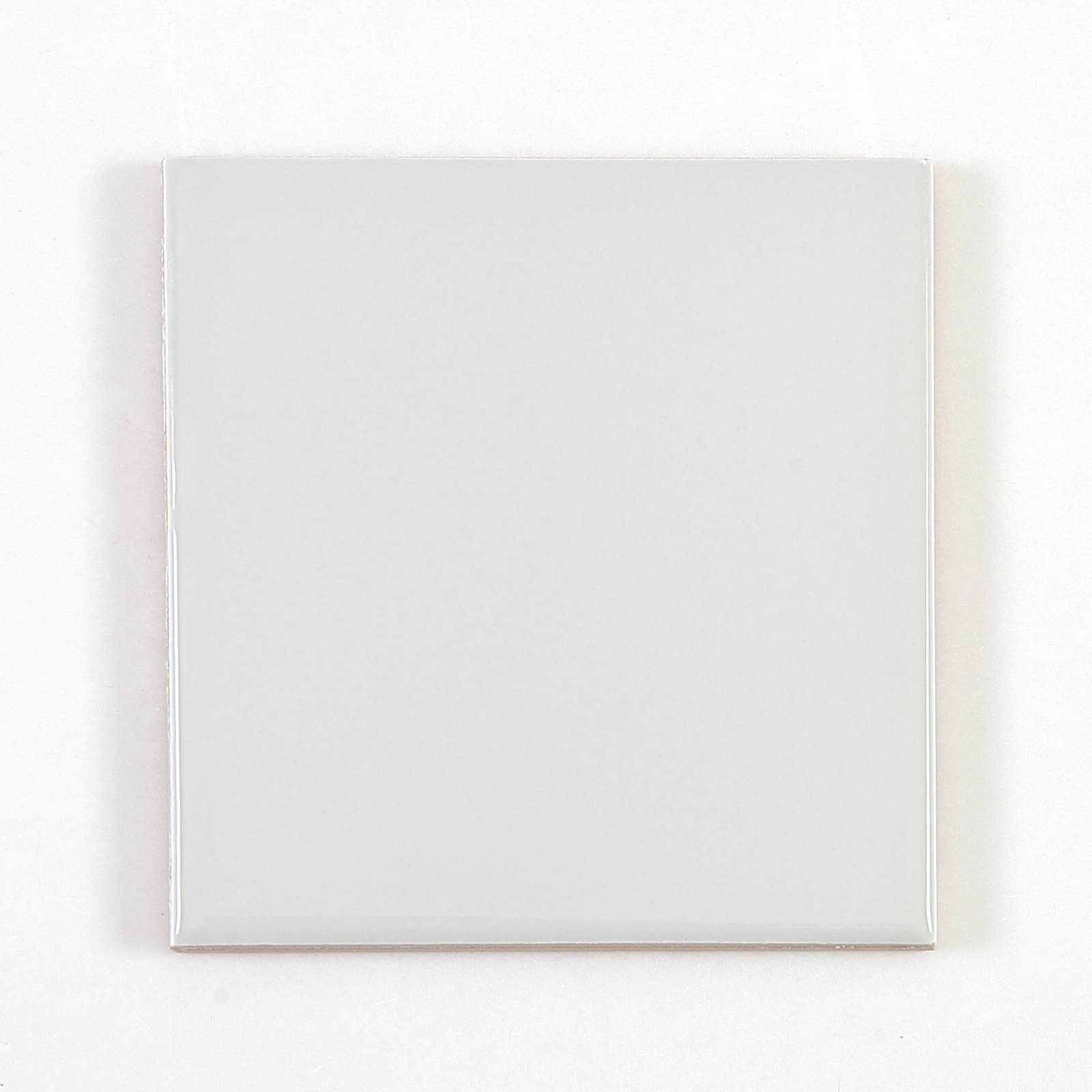 Gạch thẻ trang trí màu xám nhạt bóng phẳng KT 100x100mm V1102