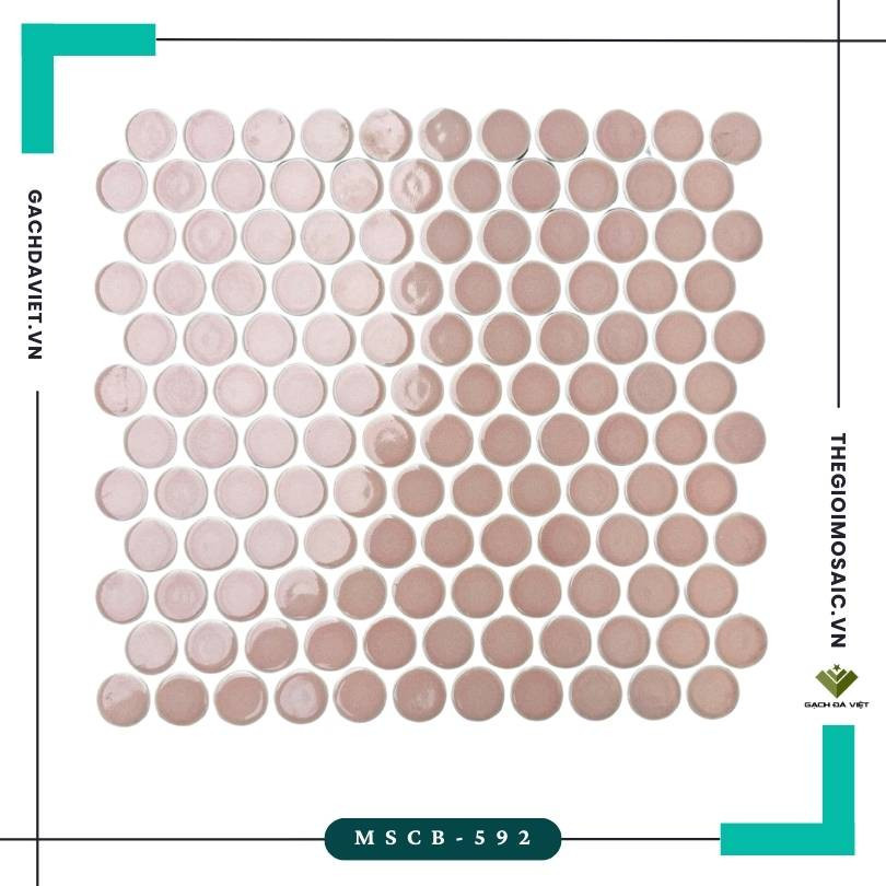 Gạch mosaic chấm bi  MSCB-592