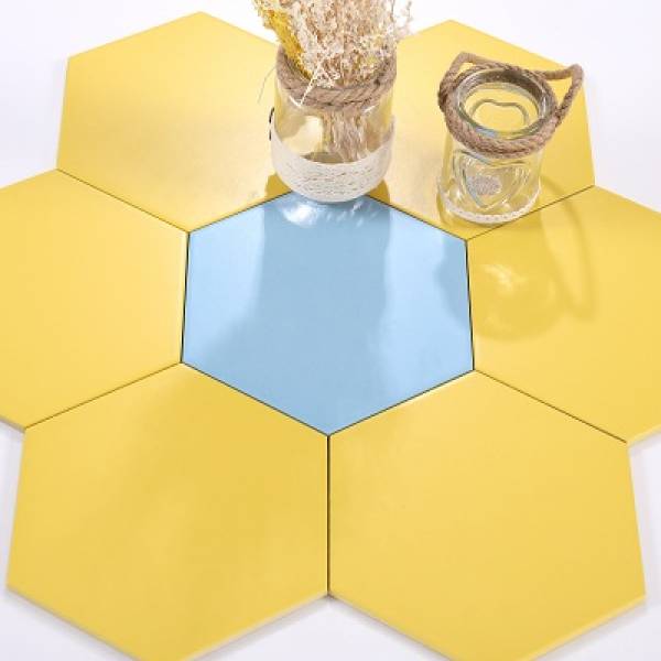 Gạch lục giác màu vàng KT 200x230x115mm M23205