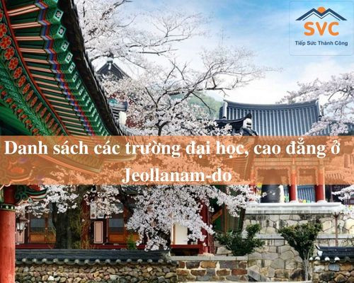 Danh sách các trường đại học, cao đẳng ở  Jeollanam-do