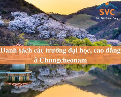 Danh sách các trường đại học, cao đẳng ở Chungcheonam