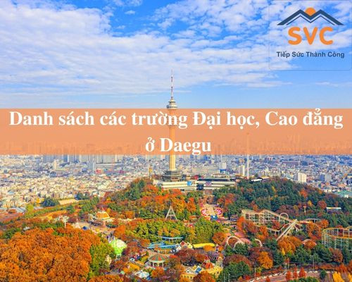 Danh sách các trường Đại học, Cao đẳng ở Daegu - Hàn Quốc