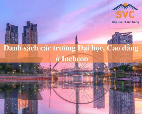 Danh sách các trường Đại học, Cao đẳng ở Incheon - Hàn Quốc