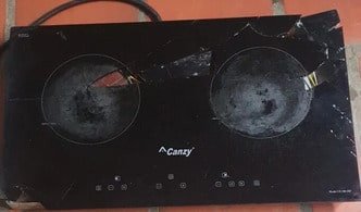 Thay kính bếp đôi canzy cũ giá rẻ