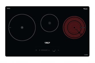 Bếp chefs điện từ ba vùng nấu phổ biến Bếp chefs điện từ ba vùng nấu phổ biến