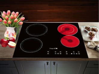 Bếp điện từ bao gồm bếp từ và bếp hồng ngoại Bếp điện từ bao gồm bếp từ và bếp hồng ngoại