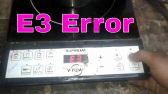 Bếp hồng ngoại đang nấu báo E3 không dùng được