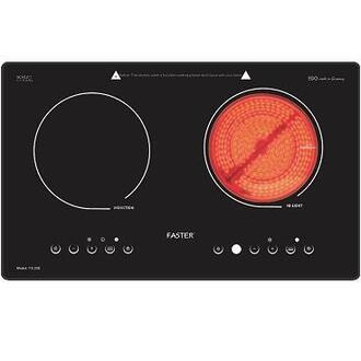 Vùng nấu bếp hồng ngoại faster đun sáng đỏ