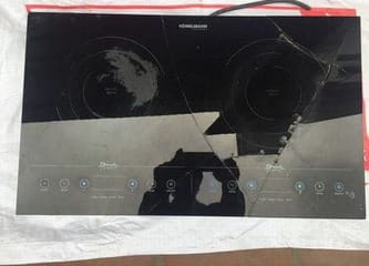 Bếp rommel lắp lệch chênh vênh nên vỡ kính Bếp rommel lắp lệch chênh vênh nên vỡ kính