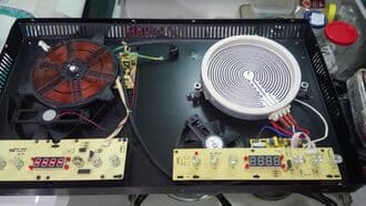 Chập điện gây hỏng mạch trên bếp từ mutosi Chập điện gây hỏng mạch trên bếp từ mutosi