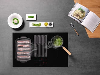 Bếp từ có nướng được không_bếp từ kết hợp lò nướng hút mùi