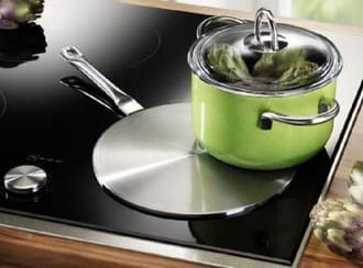 Bếp từ không nhận nồi do đặt sai vị trí nấu