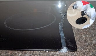 Kiểm tra để thay kính hay khắc phục kính bếp từ