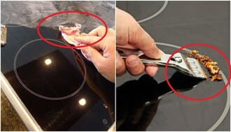 Lưu ý khi sử dụng bếp từ tránh bị cháy bẩn mặt kính Lưu ý khi sử dụng bếp từ tránh bị cháy bẩn mặt kính