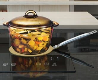 Nấu nồi thủy tinh trong suốt sạch sẽ không lo vỡ Nấu nồi thủy tinh trong suốt sạch sẽ không lo vỡ