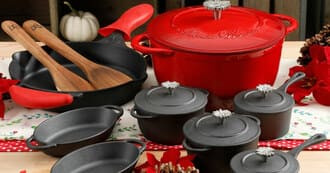 Nồi gang hiện nay được sản xuất trang trí rất đẹp