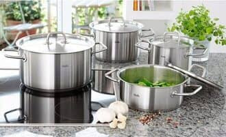 Nồi inox bếp từ bắt từ rất tốt mọi bếp đều nấu được