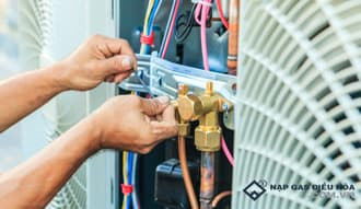 Áp suất gas điều hòa trung bình khoảng 150Psi
