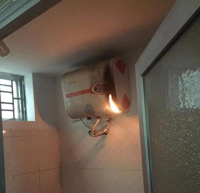 Bình nóng lạnh mất nguồn do chập cháy, cháy nổ Bình nóng lạnh mất nguồn do chập cháy, cháy nổ
