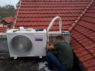 Sau khi bắt zacore ống đồng tiến hành xả e khí