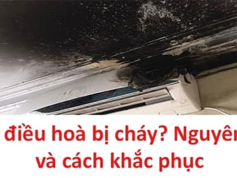 Điều hòa chập cháy hỏng main mạch do nước vào